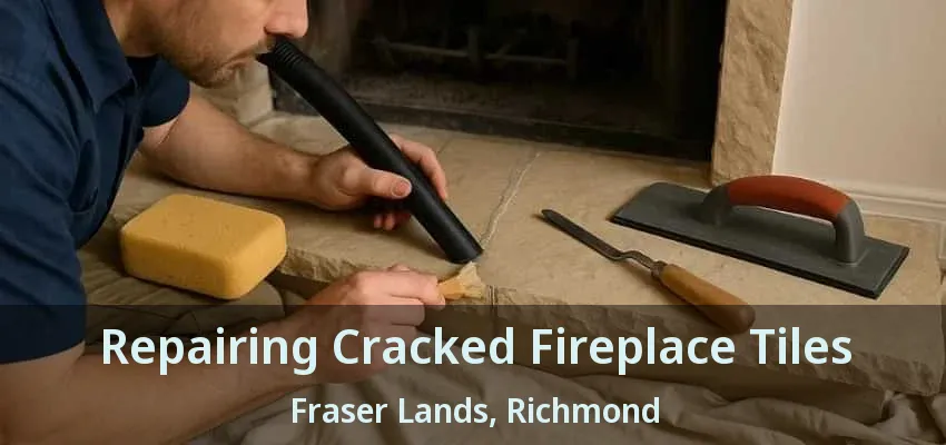 Repairing Cracked Fireplace Tiles Fraser Lands, Richmond - BC