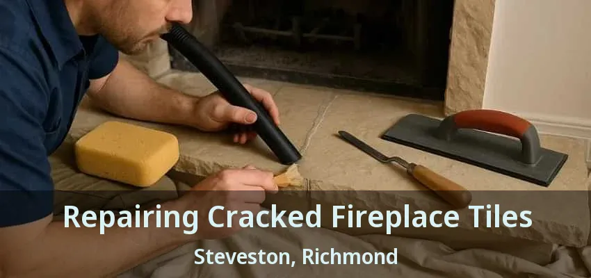Repairing Cracked Fireplace Tiles Steveston, Richmond - BC